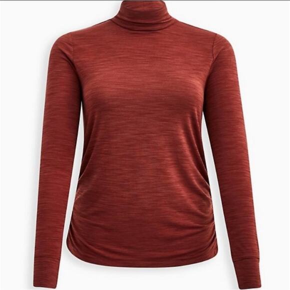 Torrid Lyocell Mock Turtleneck Long Sleeve Active Top 3X - Picture 4 of 5